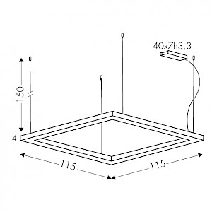 dimensioni lampadario Edge 3